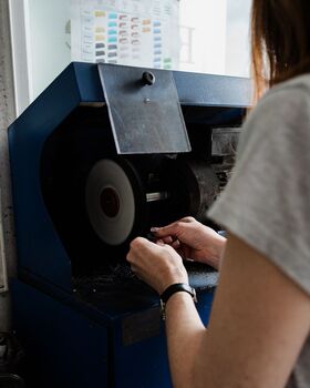 Personalised Tiny Oval Dimple Fingerprint Necklace, 5 of 9