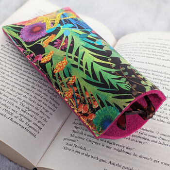 Tropical Liberty Fabric Personalised Glasses Case, 2 of 3