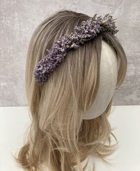 Dried Flower Purple Crown Headband, 8 of 8
