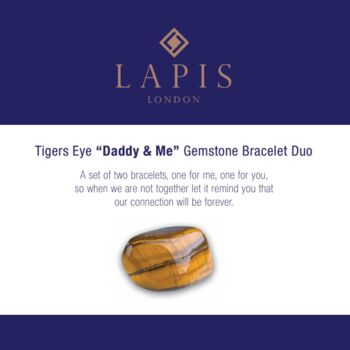 Tiger's Eye 'Daddy And Me' Bracelet Set, 4 of 5