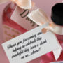 Personalised Pink Gin Wedding Favours In Blush And Gold, thumbnail 3 of 5