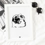 Personalised Cat Portrait Drawing Unframed, thumbnail 1 of 5