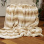 Luxury Faux Fur Winter Throw Blanket, thumbnail 5 of 8