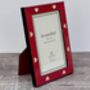 Natalini Red With Cream Hearts Photo Frame, thumbnail 1 of 3