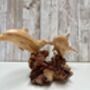 Hand Carved Wooden Dolphin Pair Sculpture Ornament, thumbnail 7 of 12