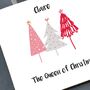 Queen Of Christmas Coaster, thumbnail 2 of 2