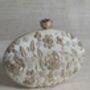 Gold Oval Handcrafted Clutch Bag, thumbnail 2 of 10