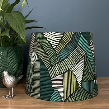 Jadeite Abstract Geometric Empire Lampshades, 5 of 9