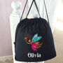 Personalised Fairy Drawstring Pe Kit Bag, thumbnail 3 of 5