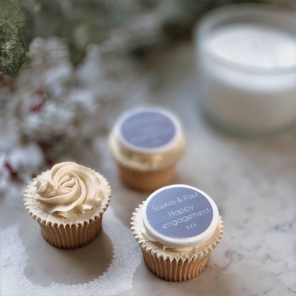 Happy Engagement Cupcake Decorations By Just Bake