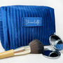 Personalised Ribbed Velvet Box Make Up Bag, thumbnail 3 of 11