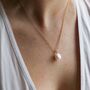 Triora Baroque Pearl And 18ct Gold Plated Pendant, thumbnail 3 of 4