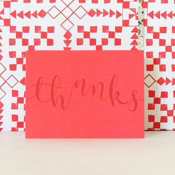 Mini Thanks Greetings Card, 4 of 5