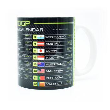Moto 2026 Gp Racing Calendar Mug Neon Green Edition, 2 of 3