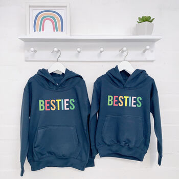 Besties Pastel Multicoloured Hoodies Set, 2 of 4