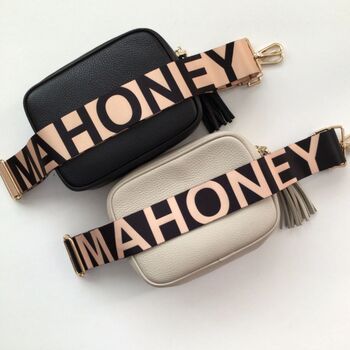 Personalised Bag Strap | Extra Long Crossbody Replacement Bag Strap, 6 of 12