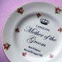 Personalised Mother Of The Groom Vintage China Plate, thumbnail 2 of 3