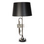 Black Shade Armstrong Trumpet Lamp, thumbnail 2 of 2