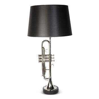 Black Shade Armstrong Trumpet Lamp, 2 of 2