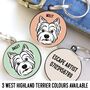 West Highland Terrier ID Tag, thumbnail 1 of 5