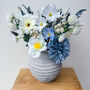 Blue And White Artificial Flower Arrangement, thumbnail 1 of 6