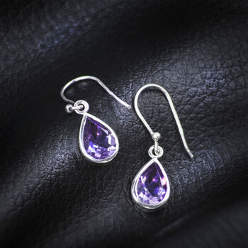 Amethyst Teardrop/Dangle Earrings, 2 of 4