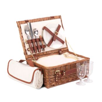 Personalised Classic Picnic Basket, 5 of 7
