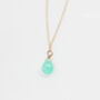 Gold Filled Chrysoprase Drop Necklace, thumbnail 2 of 9