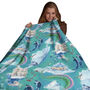 Arctic Animals Fleece Blanket, Fluffy Throw, thumbnail 8 of 11