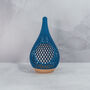 Teardrop Planter | Wood And Blue, thumbnail 6 of 6