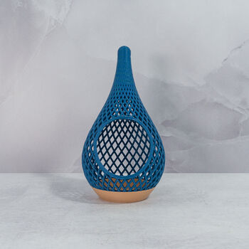 Teardrop Planter | Wood And Blue, 6 of 6