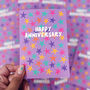 Colourful 'Happy Anniversary' Congratulations Card, thumbnail 4 of 6