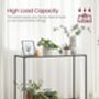 Modern Tempered Glass Console Table, thumbnail 7 of 9