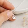 Personalised Sterling Silver Paw Print Pendant Necklace, thumbnail 3 of 12
