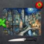 Lunar Enclave Textured Glass Chopping Board, thumbnail 1 of 8