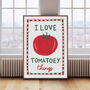 I Love Tomatoey Things Bold Print, thumbnail 1 of 7
