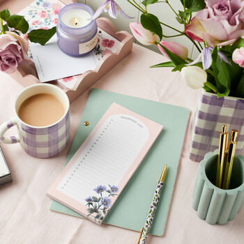Wild Floral Shopping List Pad, 3 of 3