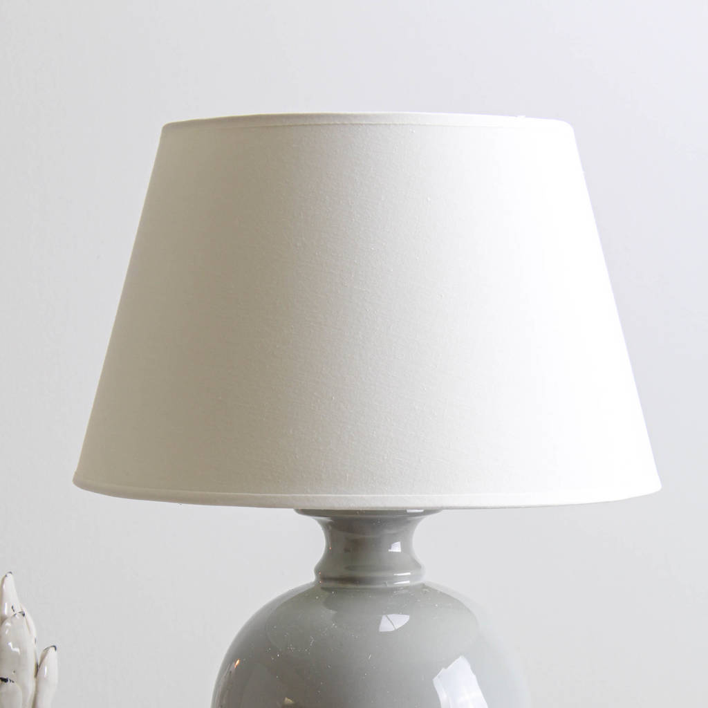 pale grey ceramic table lamp by marquis & dawe