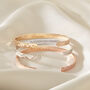 Personalised Hammered Open Bangle, thumbnail 2 of 6