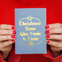 Luxury Foiled Gin Christmas Card, thumbnail 1 of 5