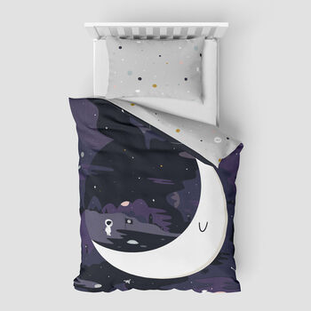 Space 100% Cotton Reversible Kid's Bedding, 2 of 4