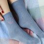 Personalised Valentines Cashmere Bed Socks Gift Set, thumbnail 5 of 8