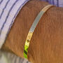 Gold Colour Personalised Cuff Bracelet, thumbnail 1 of 5