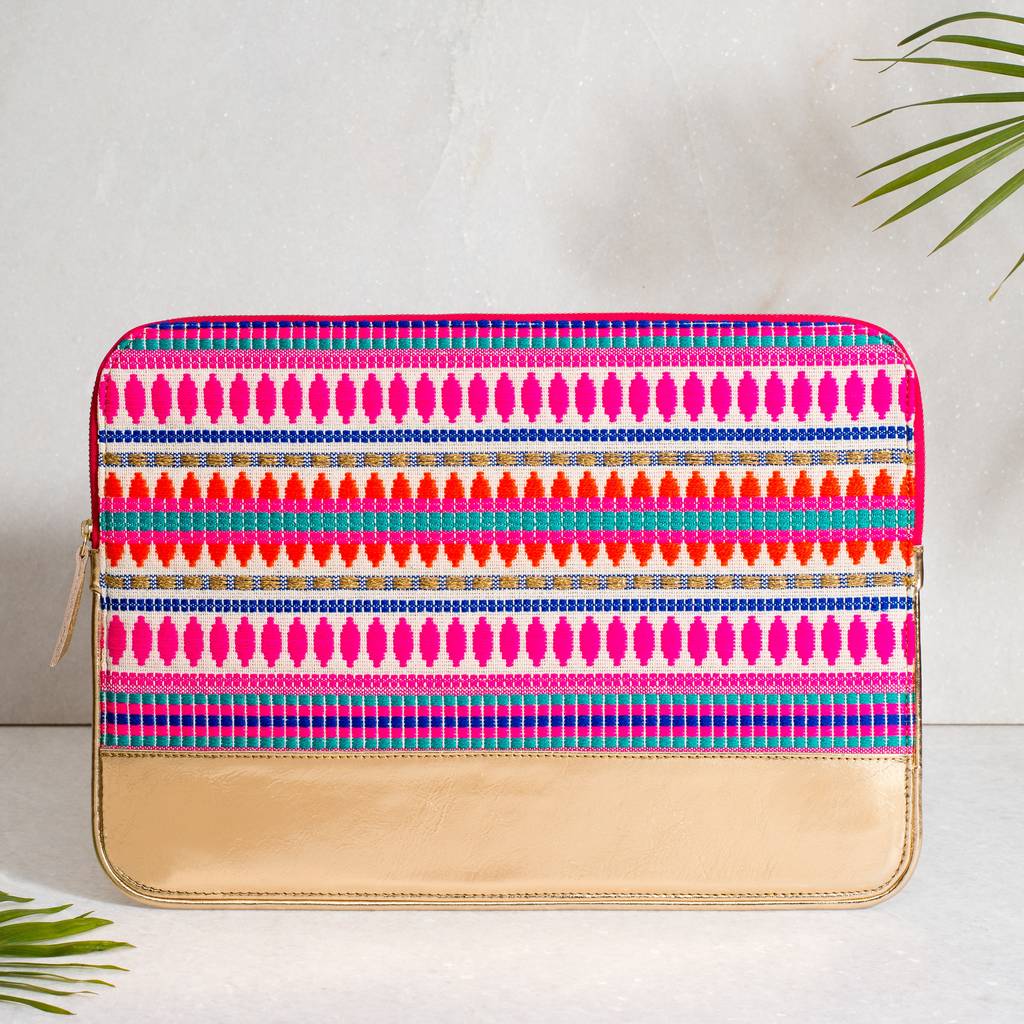 Rainbow Laptop Case By PINK CITY PRINTS
