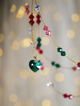 Crystal Christmas Garland, Handmade, 6 of 12