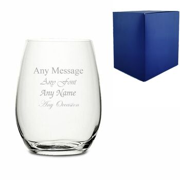 Engraved 20oz Stemless Wine Glass, 2 of 4
