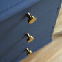 Solid Brass Gold, Black, Grey And Silver Cupboard Knobs, thumbnail 7 of 12