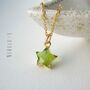 Peridot Crystal Star Necklace, thumbnail 1 of 11