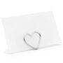 Silver Heart Place Card Holders, thumbnail 2 of 5