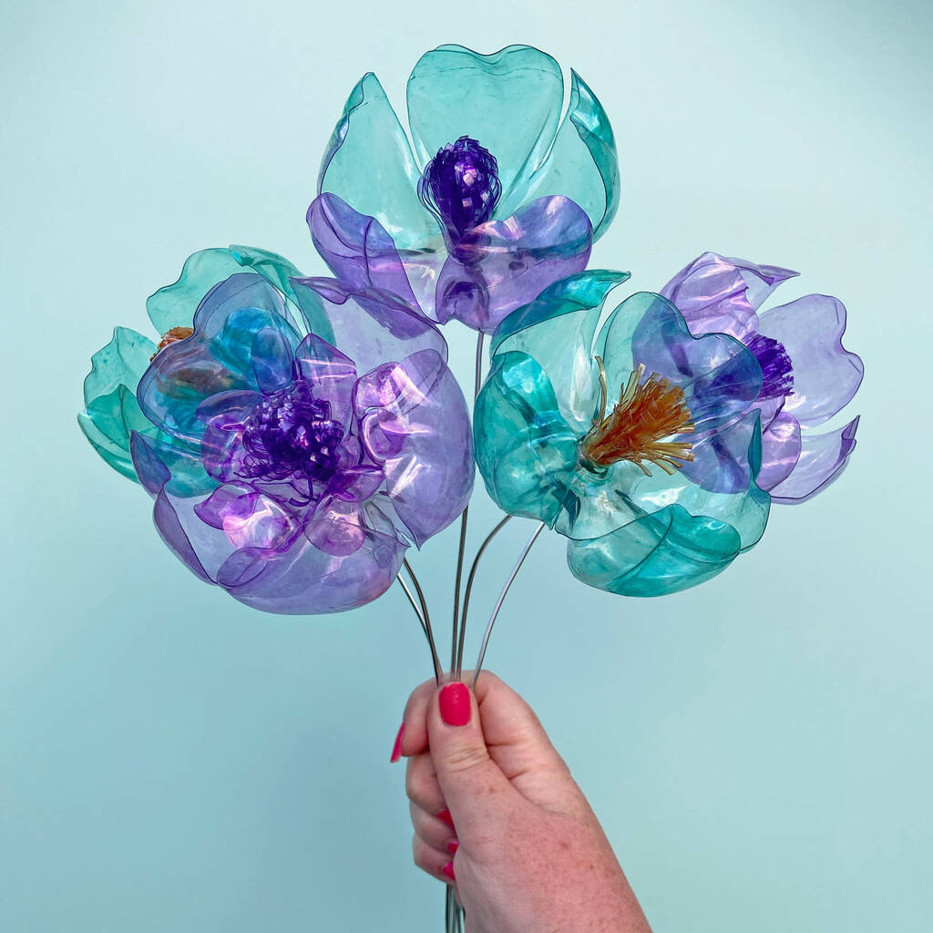 Mermaid Bouquet Recycled Plastic Bottle Flowers By Aimee Maxelon Art ...